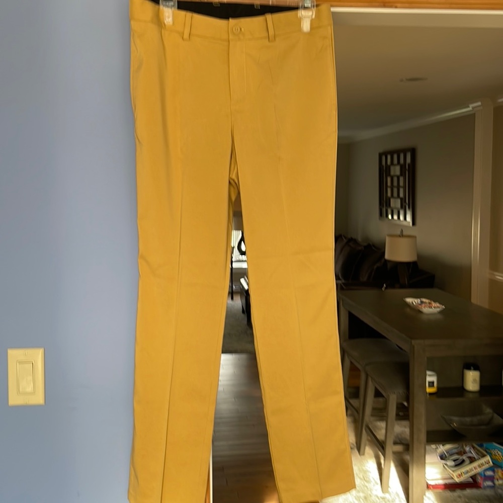 Boys Golf Pants Nike XL Mustard Yellow